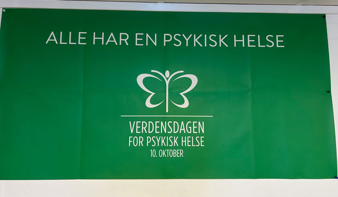 Foto: Marita Nodland et grønt skilt med hvit tekst