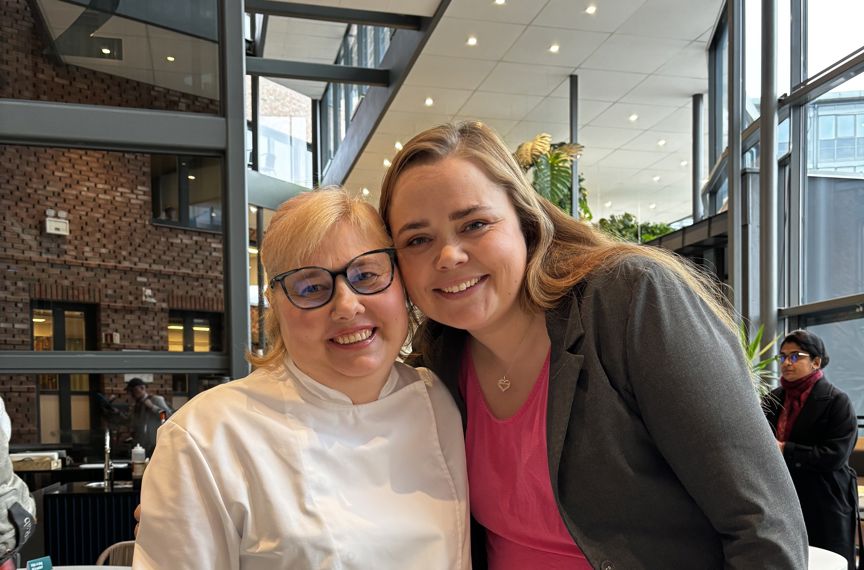 Liliia Andrushchuk og Ragnhild Amundsen